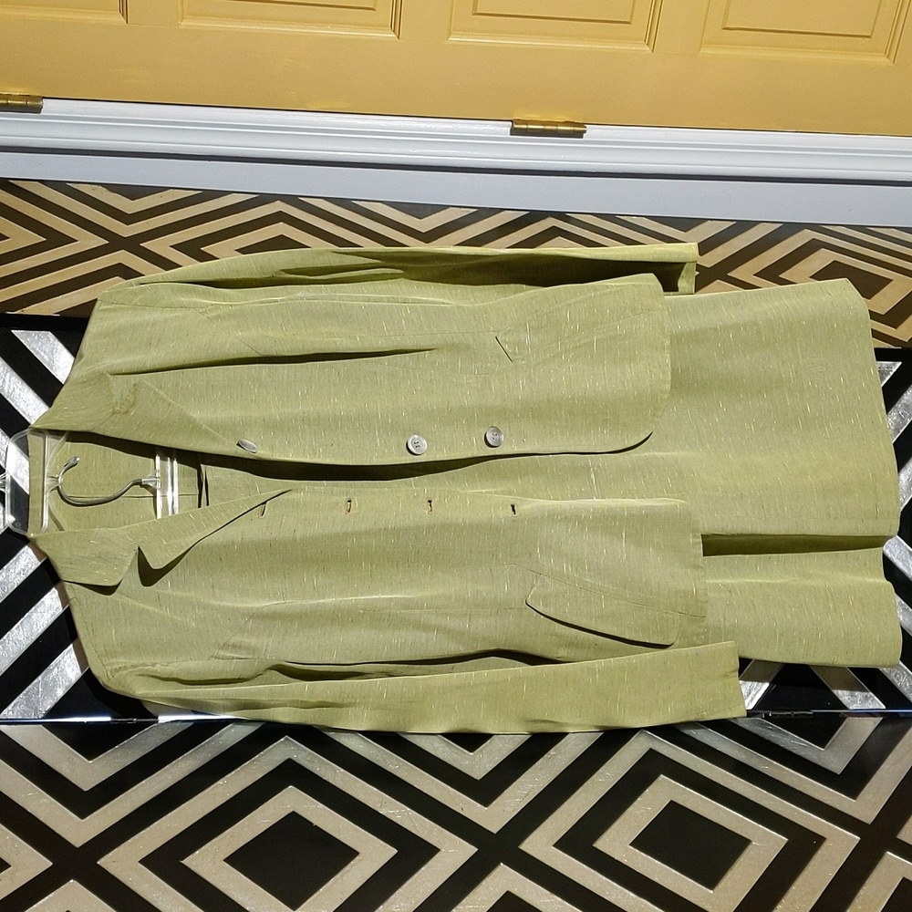 Vintage Green 40s/50s Suit Jacket & Skirt Set